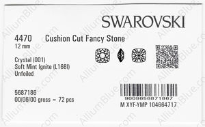SWAROVSKI 4470 12MM CRYSTAL SMINT_I factory pack