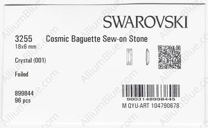 SWAROVSKI 3255 18X6MM CRYSTAL F factory pack