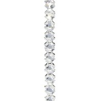Swarovski Flat Back Banding (55501), Silver Plated Casing, With Stones in SS12 - Crystal Effects